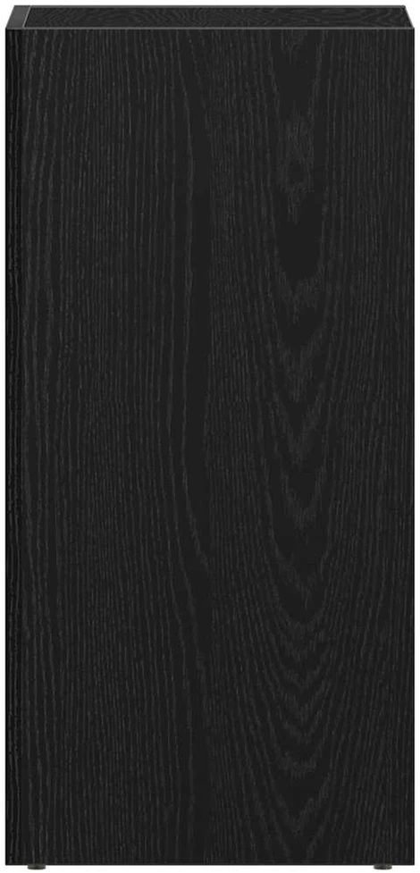 LP laikymo dėžė juodas ąžuolas 71x34x36 cm inžinerinė mediena