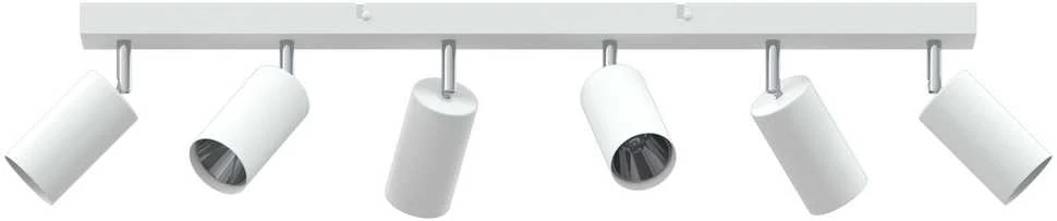 Lubų prožektorius su prožektoriais Balta 73 x 6 x 16 cm Metalas