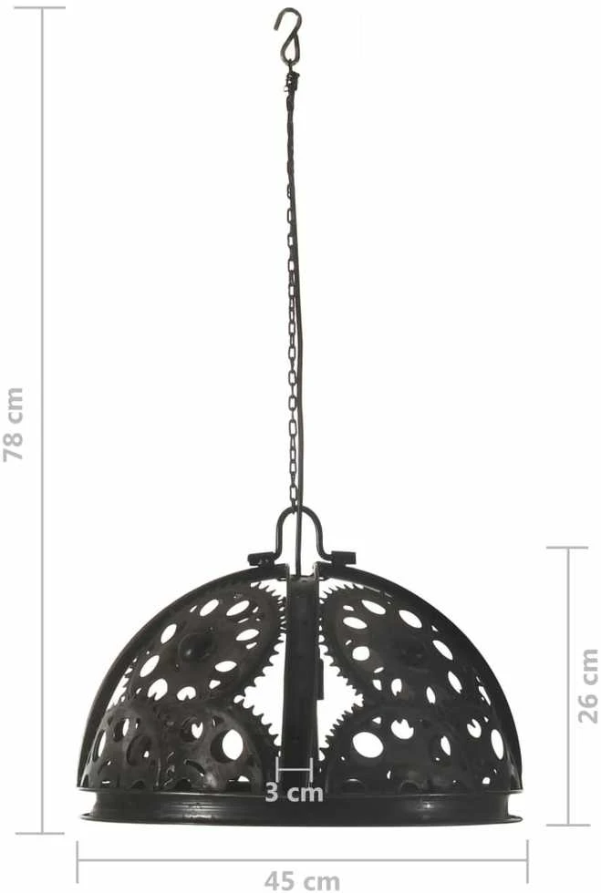 Lubinis šviestuvas, 45cm, E27, grandinių žvaigždžių dizaino