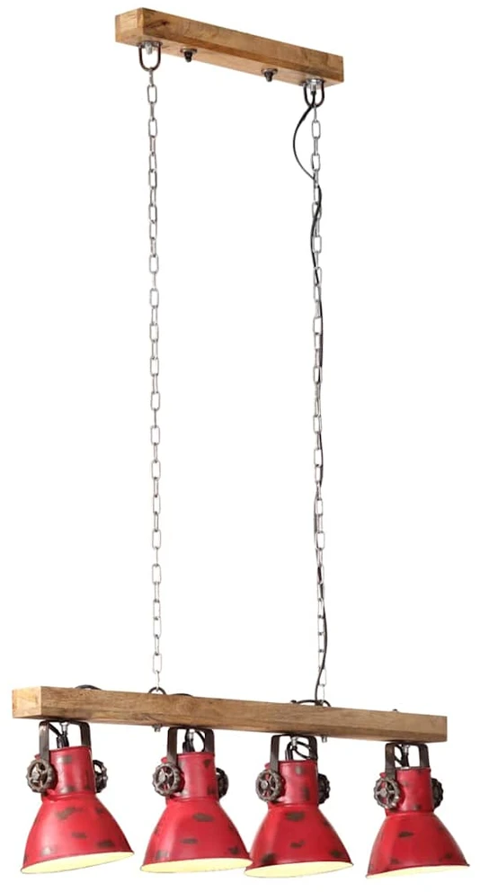 Lubinis šviestuvas, baltintas raudonas, 90x24x111cm, 25W, E27