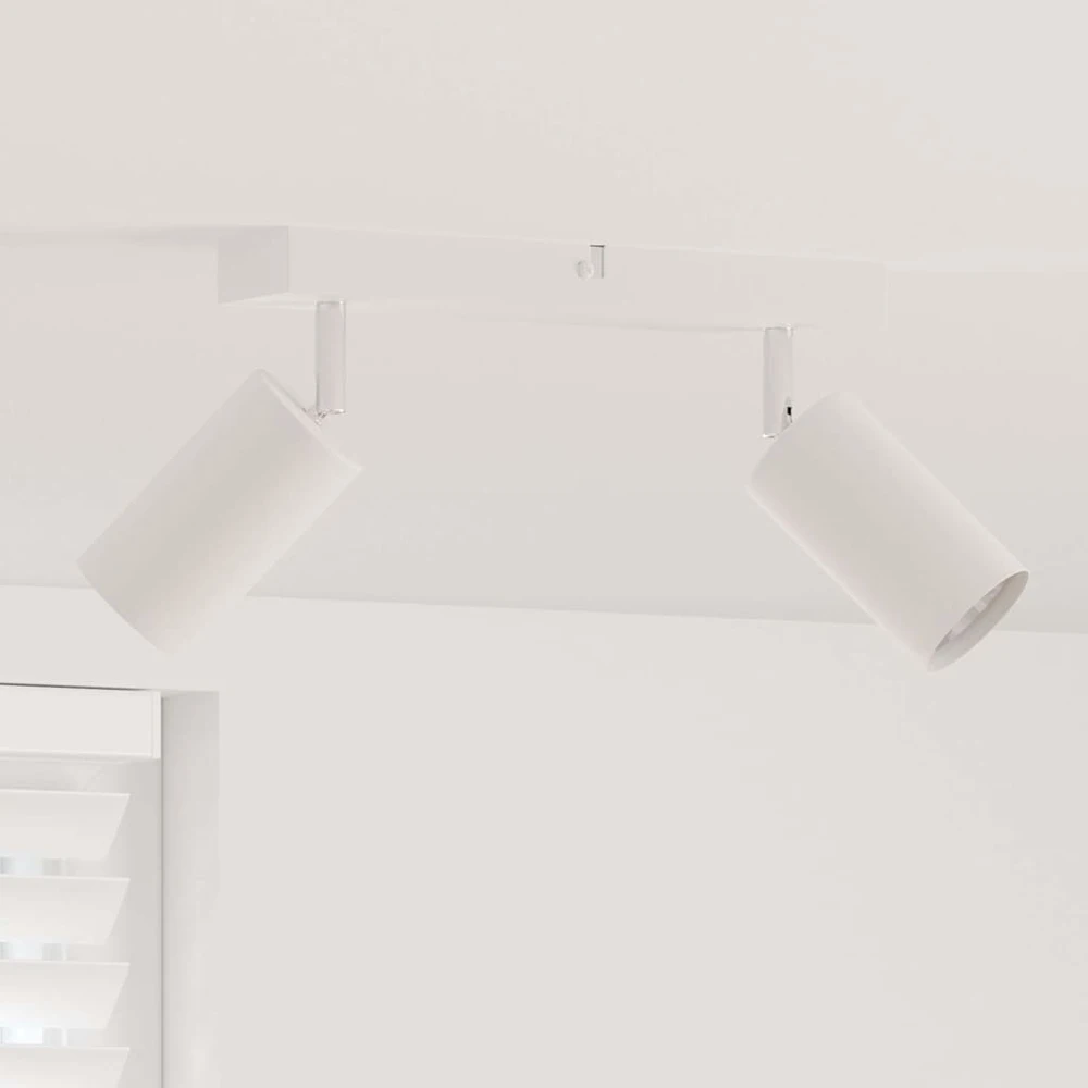 Lubų prožektorius su prožektoriais Balta 26 x 6 x 16 cm Metalas