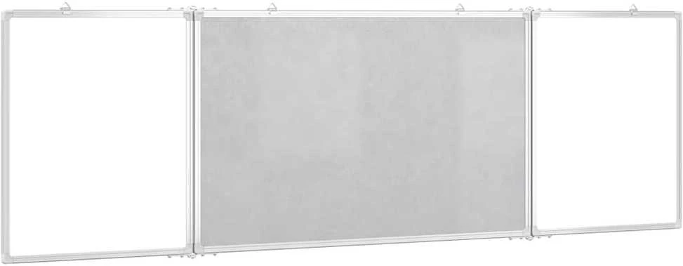 Magnetinė balta lenta, 160x50x1,7cm, aliuminis, sulankstoma