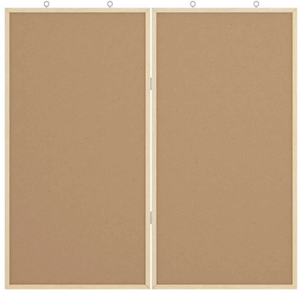 Pranešimų lenta 80 x 80 x 1.4 cm Pušies masyvas Balta