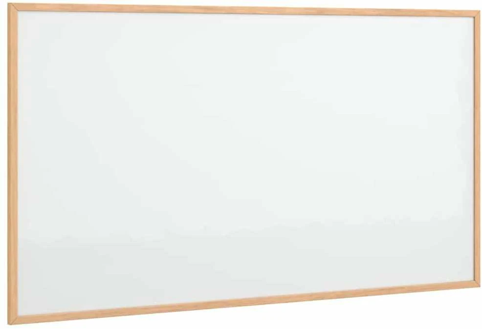 Magnetinė balta lenta su pušies masyvo rėmu, 100x55 cm