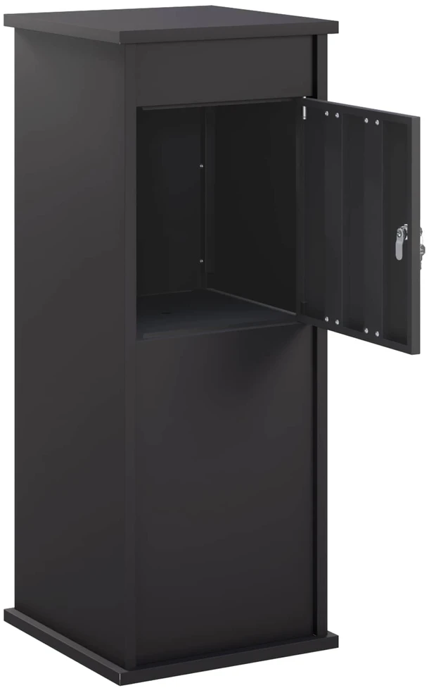 mailbox Juoda 40 x 40 x 100 cm Plienas