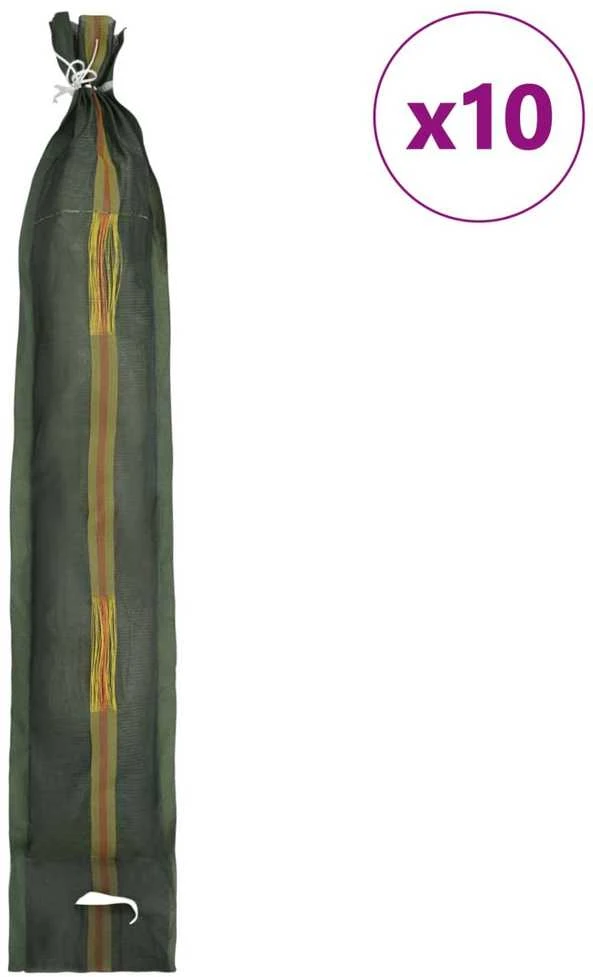 Maišai su smėliu 10 vnt. Tamsiai žalia 100 x 25 cm HDPE