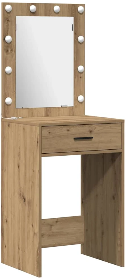 Makiažo stalas 2 vnt. Ruda 50 x 41 x 135 cm Apdirbta mediena