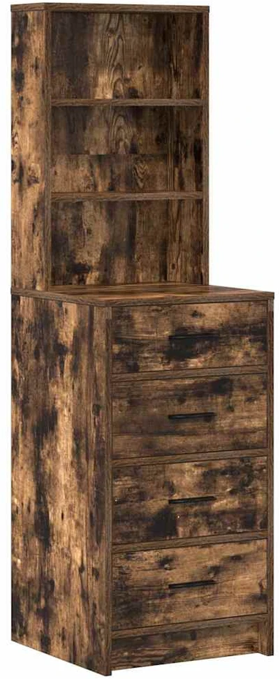 Makiažo stalas 2 vnt. Ruda 78.5 x 41 x 135 cm Apdirbta mediena