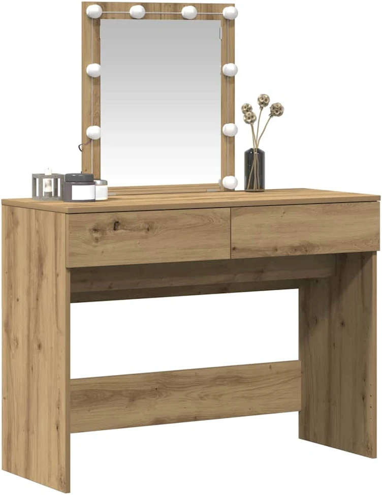 Makiažo stalas Amatininkų ąžuolas 100 x 40 x 130 cm