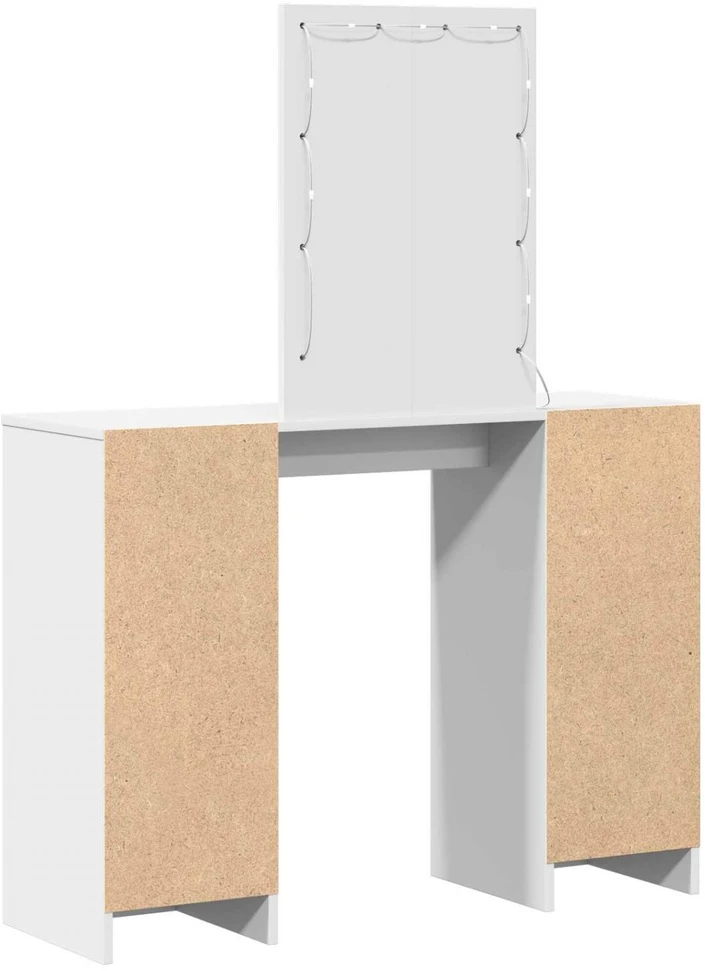 Makiažo stalas Balta 102 x 33 x 135 cm Apdirbta mediena