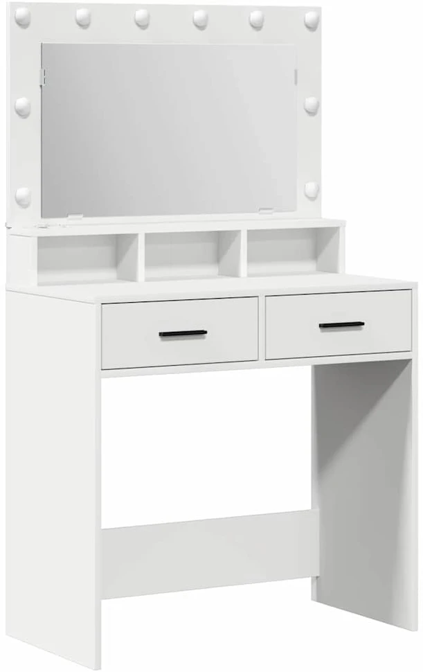 Makiažo stalas Balta 79 x 41 x 135 cm Apdirbta mediena