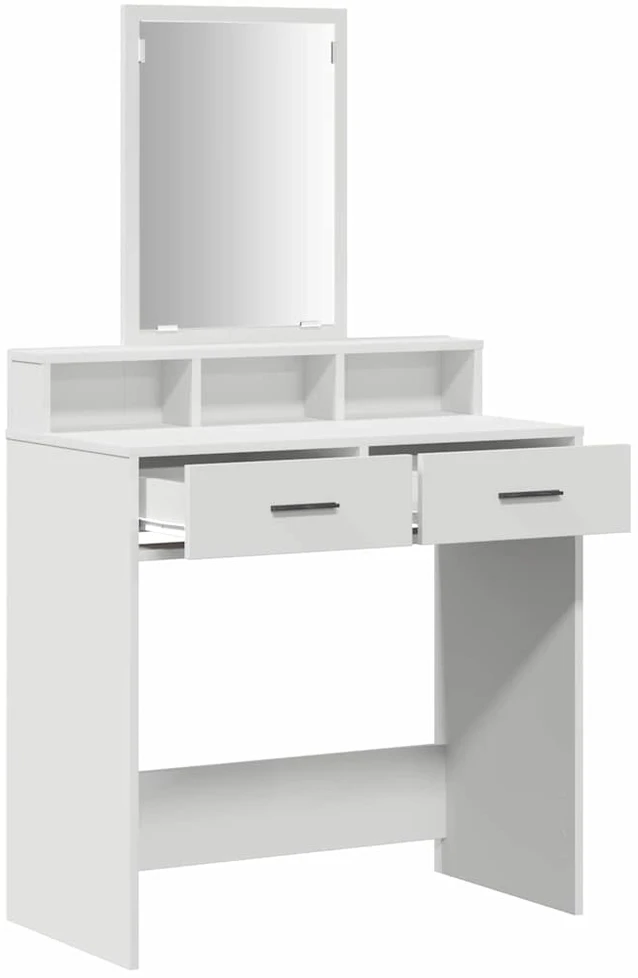 Makiažo stalas Balta 79 x 41 x 140 cm Apdirbta mediena