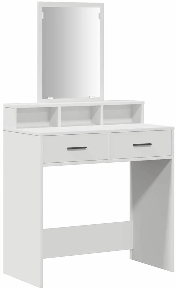 Makiažo stalas Balta 79 x 41 x 140 cm Apdirbta mediena