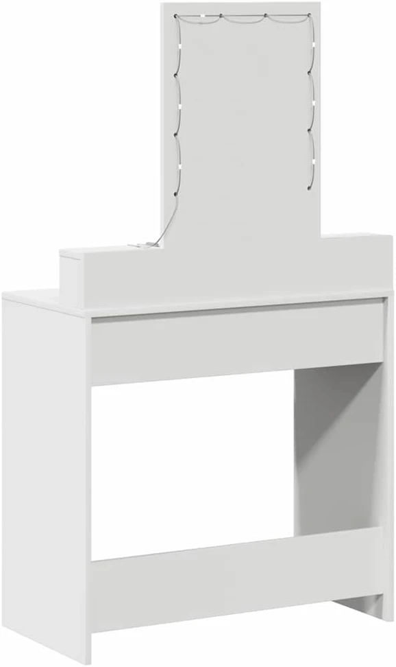 Makiažo stalas Balta 79 x 41 x 140 cm Apdirbta mediena