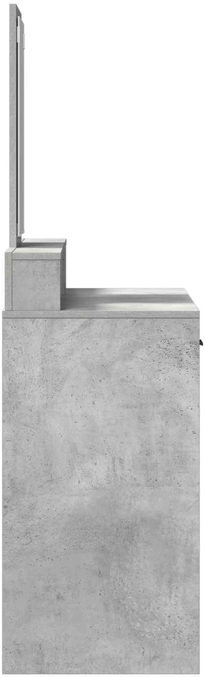 Makiažo stalas Betono pilka 100 x 41 x 140 cm Apdirbta mediena
