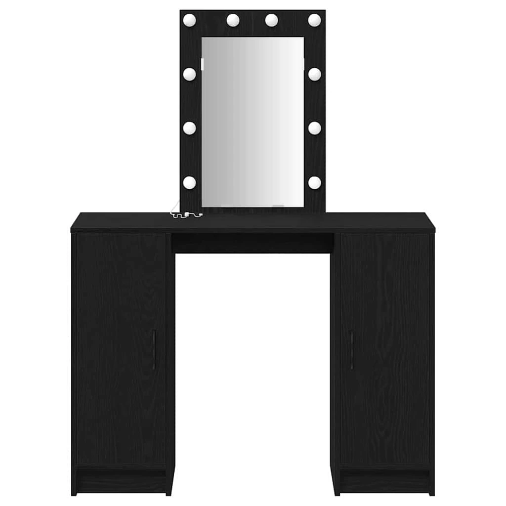Makiažo stalas Juoda 102 x 33 x 135 cm Apdirbta mediena