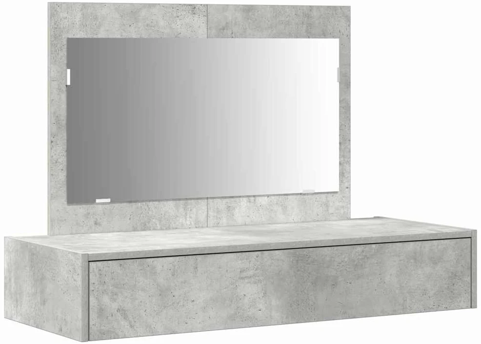 Makiažo stalas Pilka 100 x 40 x 70 cm Apdirbta mediena