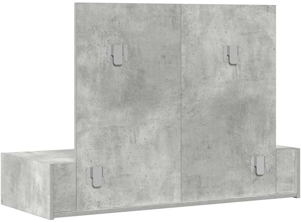 Makiažo stalas Pilka 100 x 40 x 70 cm Apdirbta mediena
