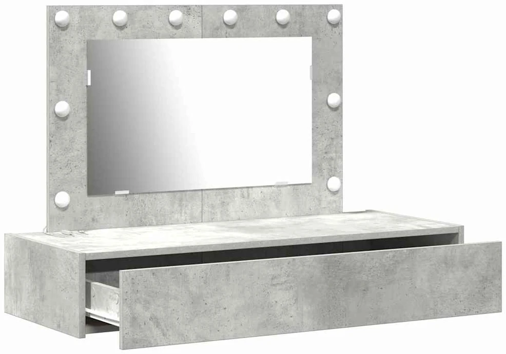 Makiažo stalas Pilka 100 x 40 x 70 cm Apdirbta mediena