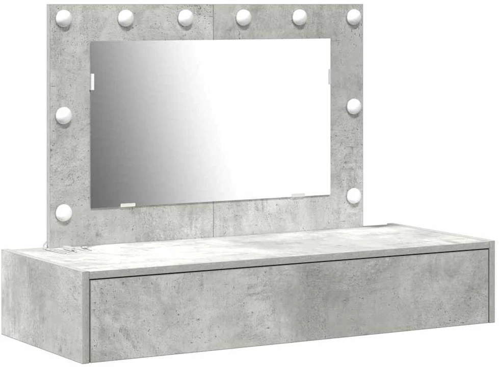 Makiažo stalas Pilka 100 x 40 x 70 cm Apdirbta mediena