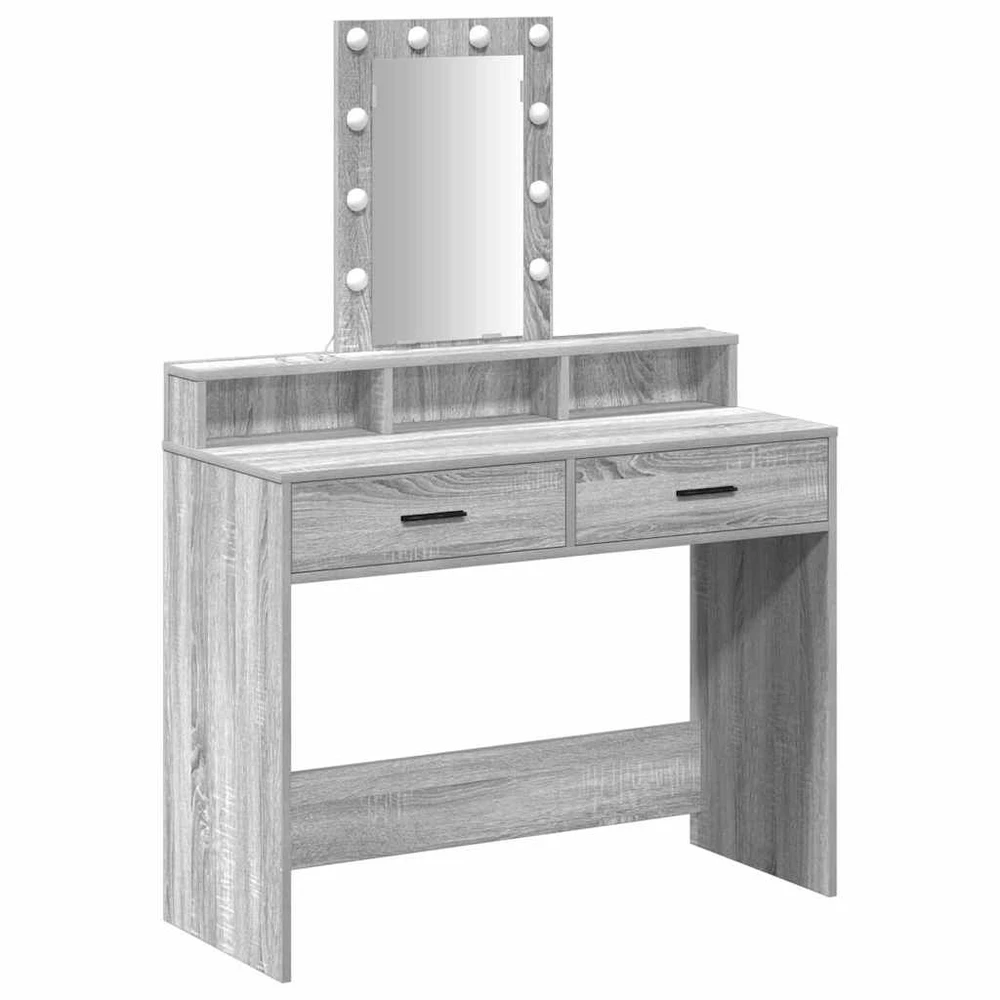 Makiažo stalas Pilka 100 x 41 x 140 cm Apdirbta mediena