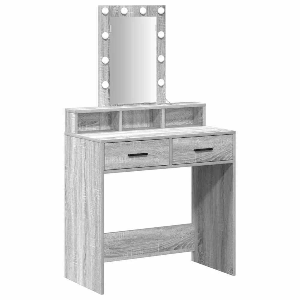 Makiažo stalas Pilka 79 x 41 x 140 cm Apdirbta mediena