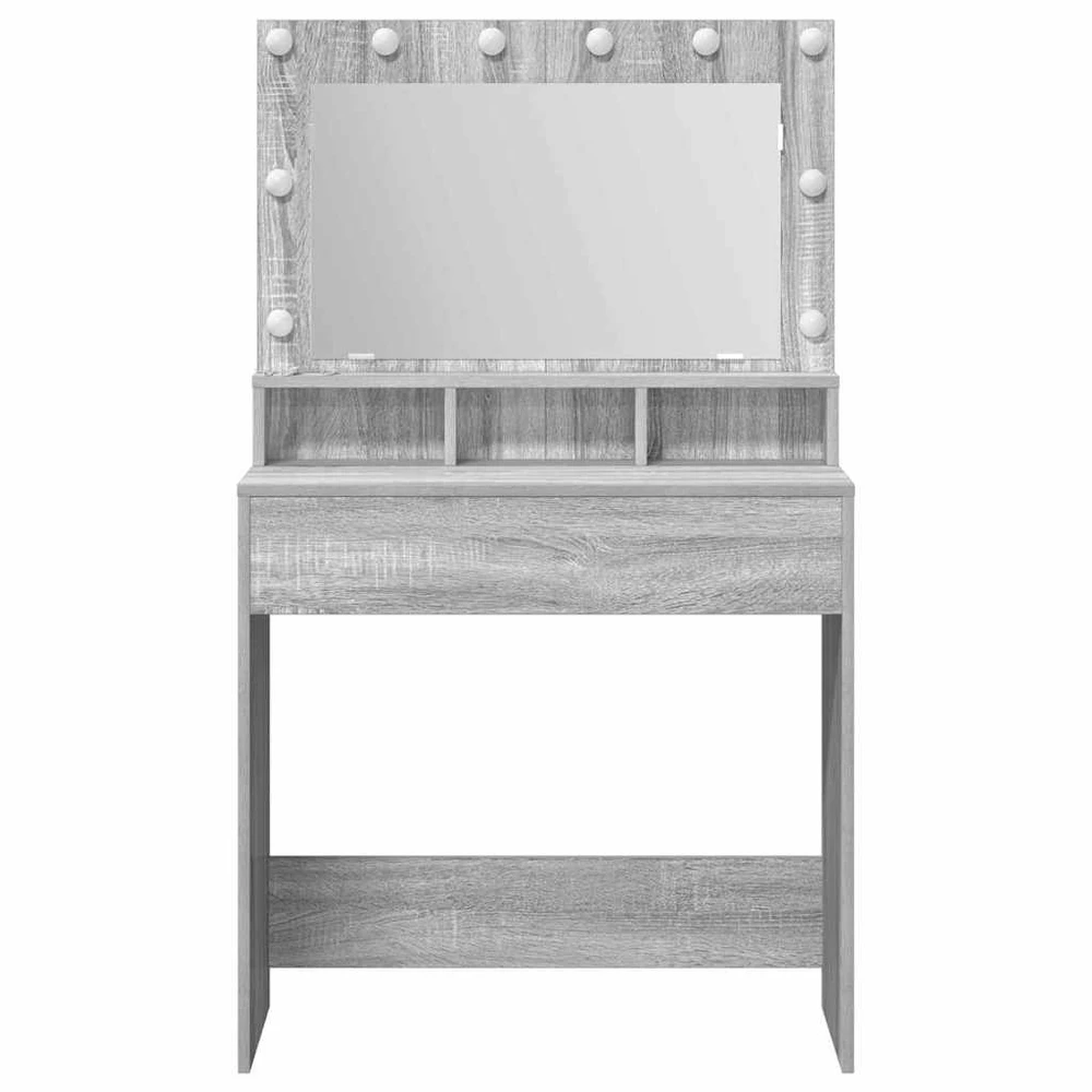 Makiažo stalas Pilkas Sonoma 78,5 x 41 x 135 cm