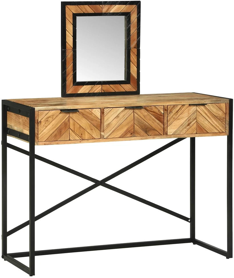 Makiažo stalas Ruda 100 x 40 x 120 cm Kietos akacijos mediena