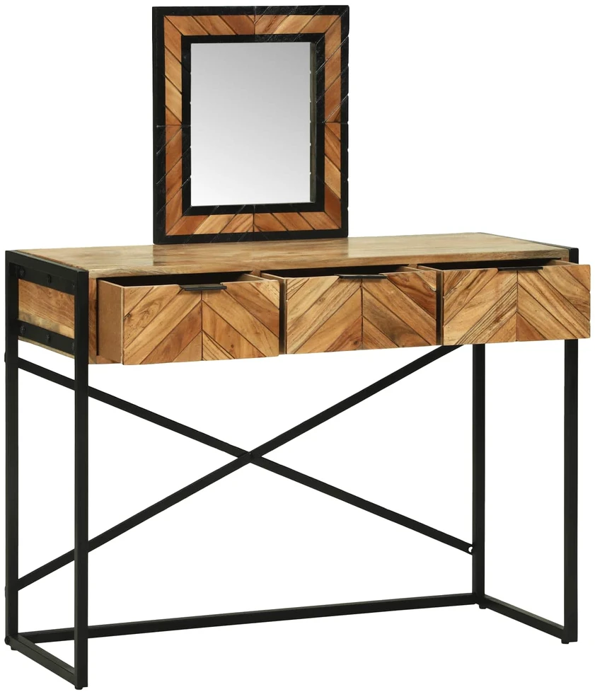Makiažo stalas Ruda 100 x 40 x 120 cm Kietos akacijos mediena