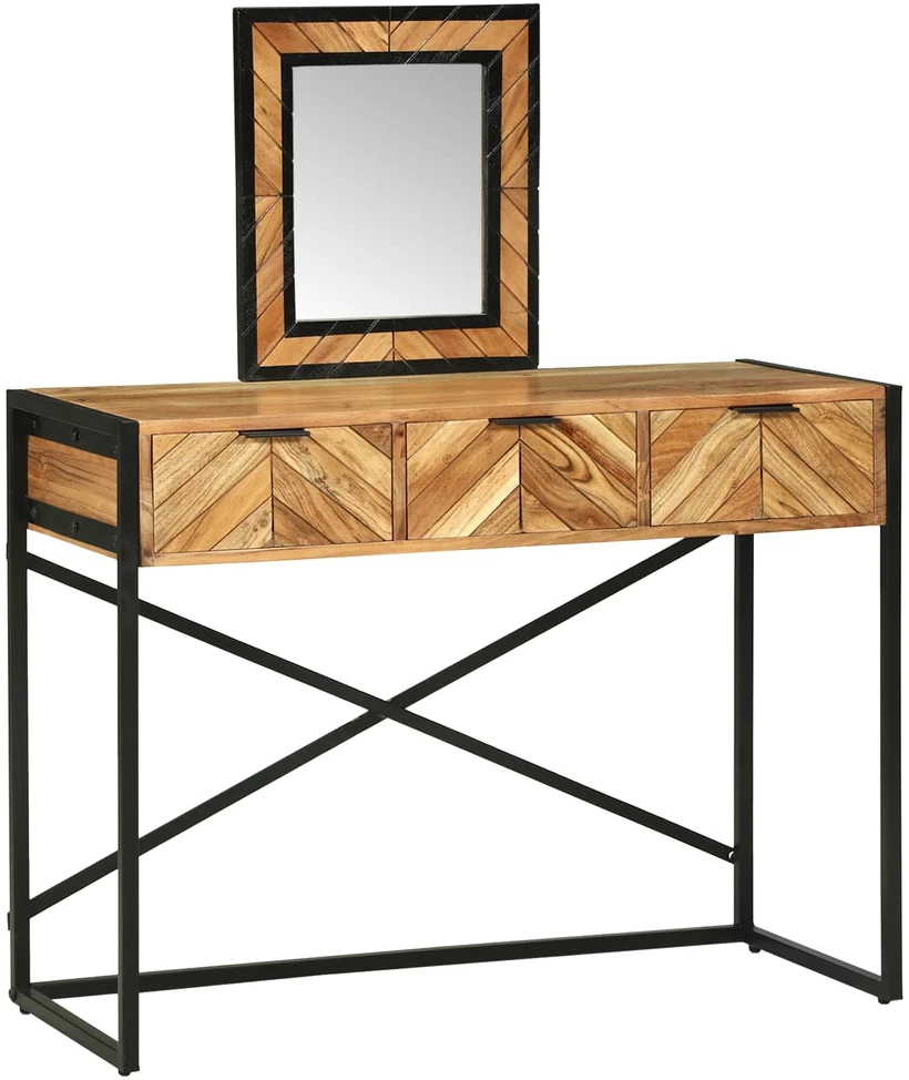 Makiažo stalas Ruda 100 x 40 x 120 cm Kietos akacijos mediena