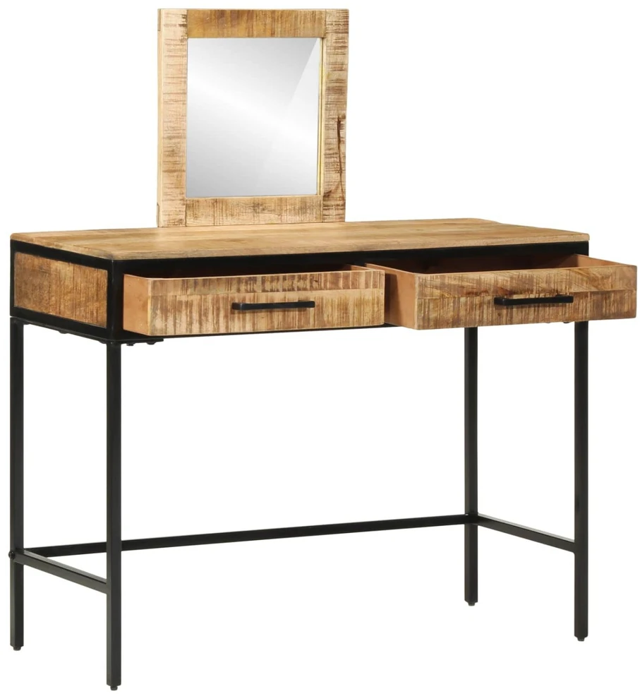 Makiažo stalas Ruda 100 x 40 x 120 cm Mango medienos masyvas