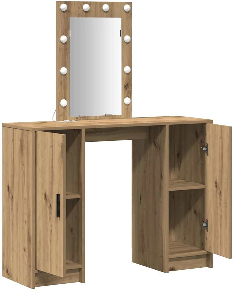 Makiažo stalas Ruda 102 x 33 x 135 cm Apdirbta mediena