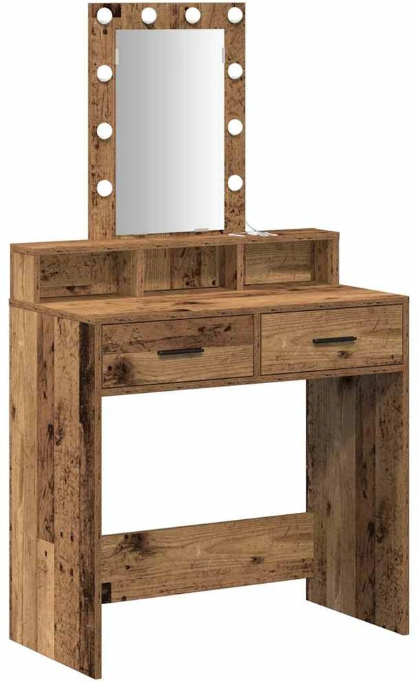 Makiažo stalas Ruda 79 x 41 x 140 cm Apdirbta mediena