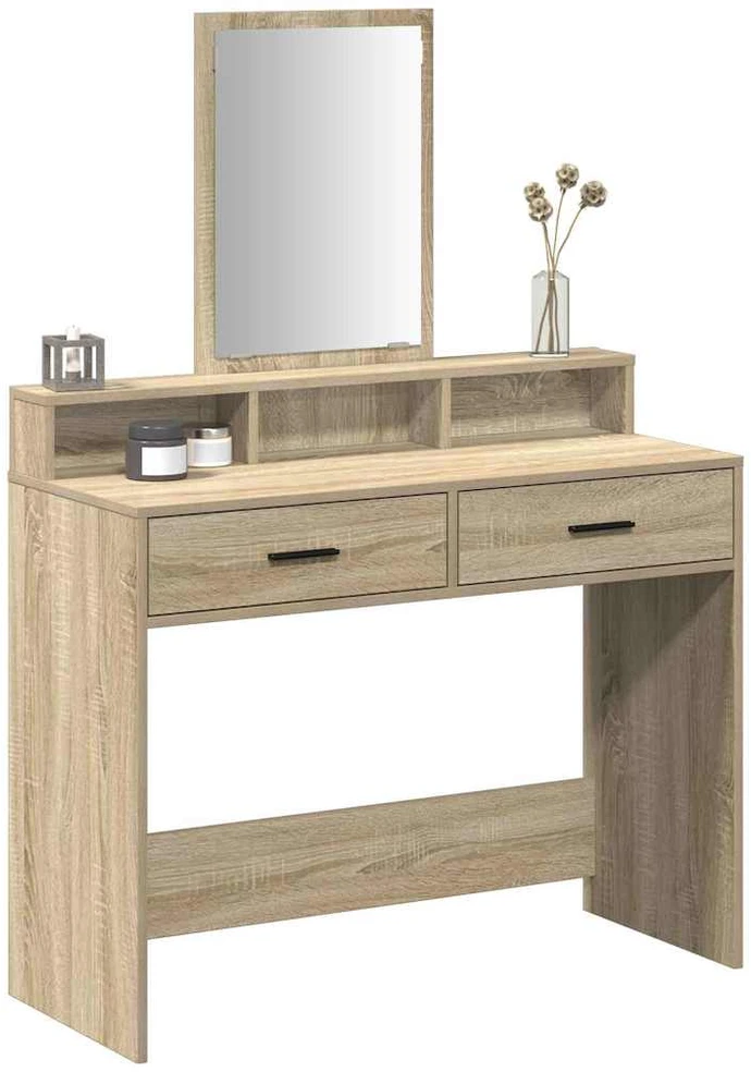 Makiažo stalas Sonoma ąžuolas 100 x 41 x 140 cm
