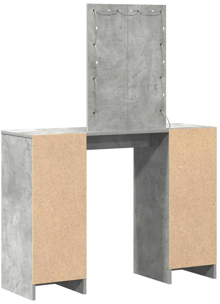 Makiažo stalas Šviesiai pilka 102 x 33 x 135 cm
