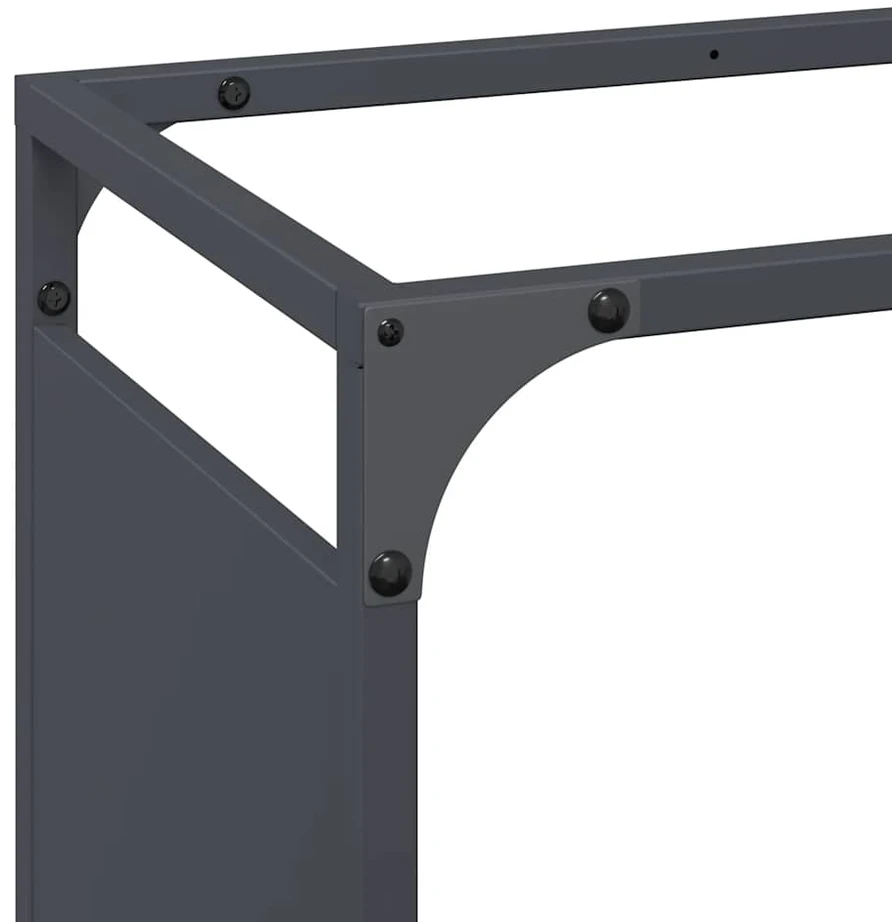 Malkų lentyna, antracito spalvos, 60x28x90 cm, šaltai valcuotas plienas