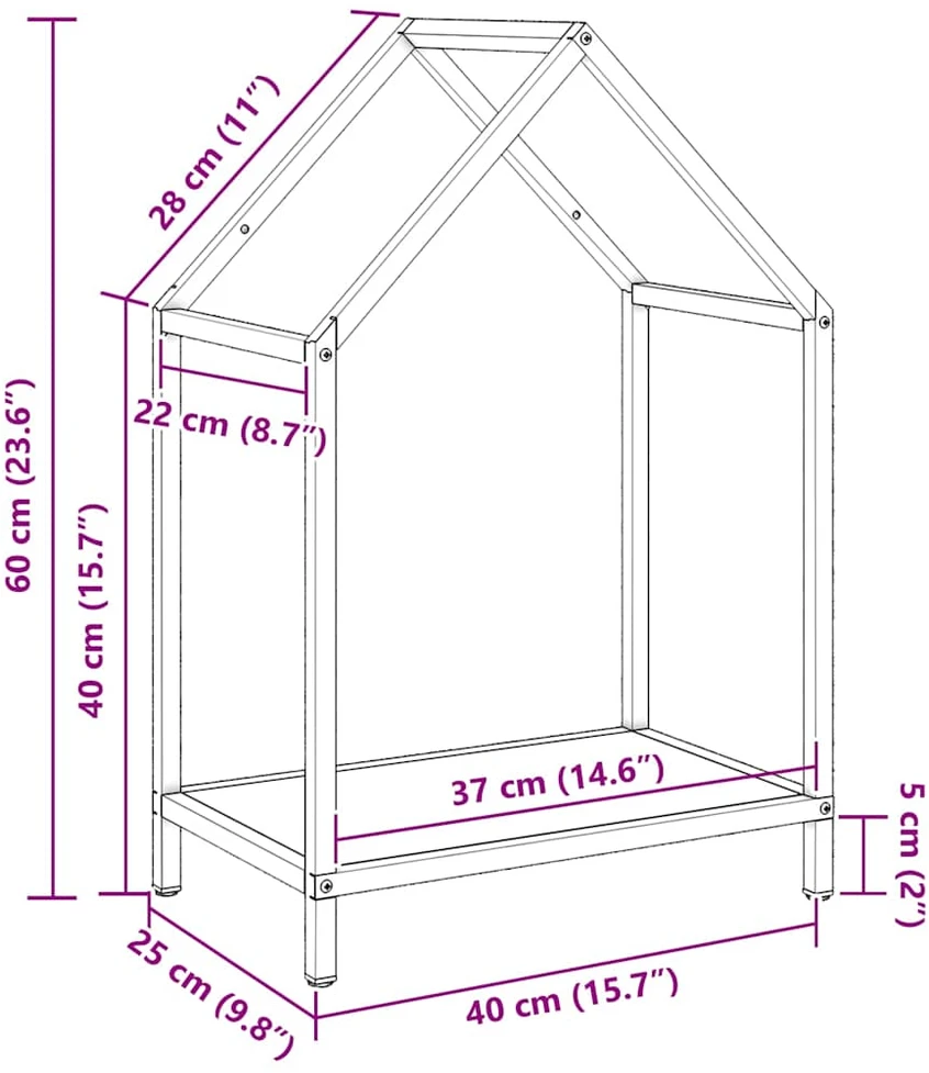 Malkų lentyna, baltas, 40x25x60 cm, šaltai valcuotas plienas