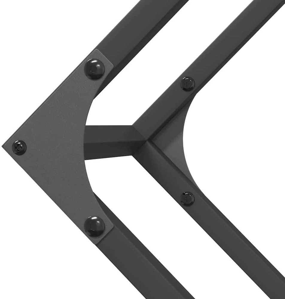 Malkų lentyna Juoda 100x25x100 cm Šaltai valcuotas plienas