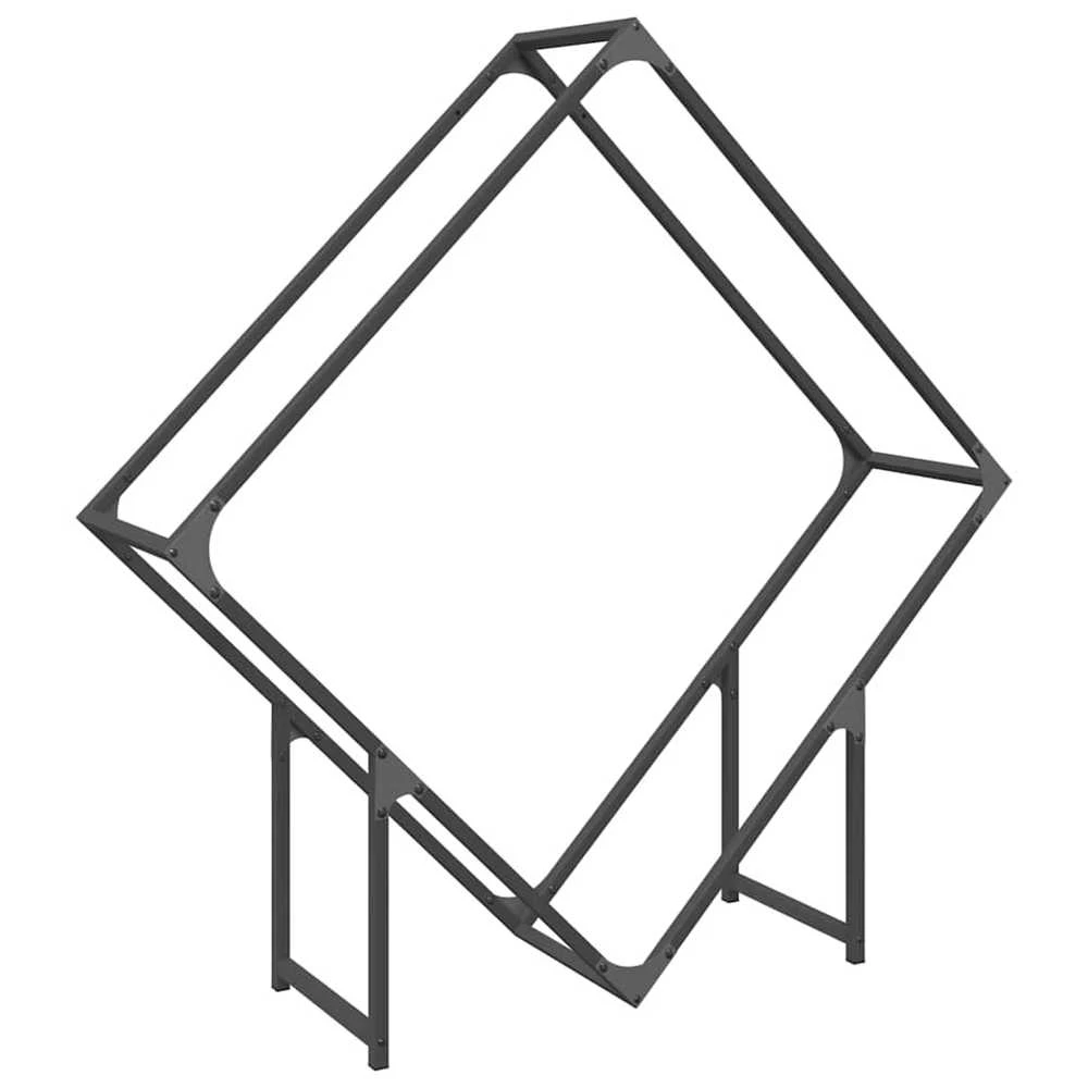 Malkų lentyna Juoda 100x25x100 cm Šaltai valcuotas plienas