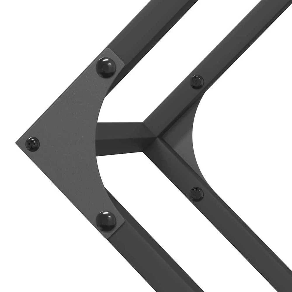 Malkų lentyna Juoda 100x25x100 cm Šaltai valcuotas plienas