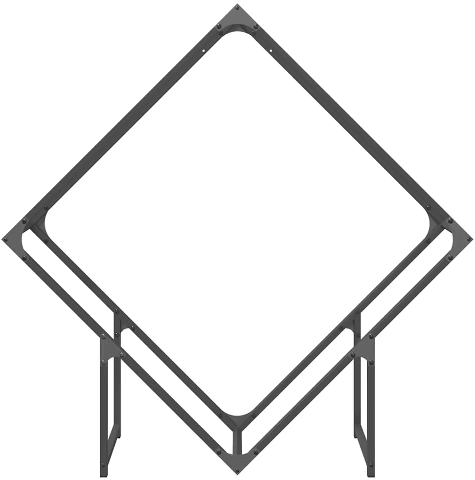 Malkų lentyna Juoda 100x25x100 cm Šaltai valcuotas plienas