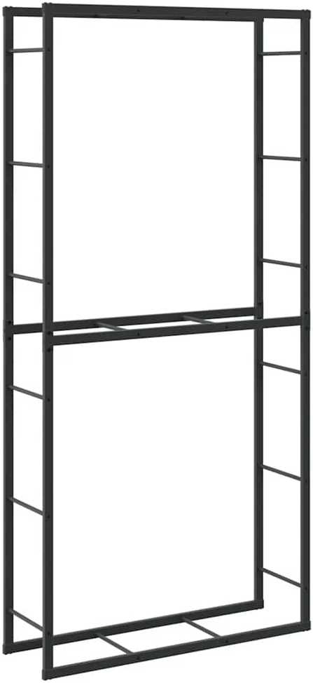 Malkų lentyna Juoda 100x30x209 cm Plienas
