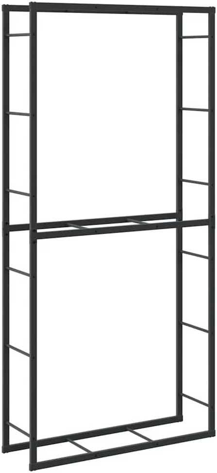 Malkų lentyna Juoda 100x30x209 cm Plienas