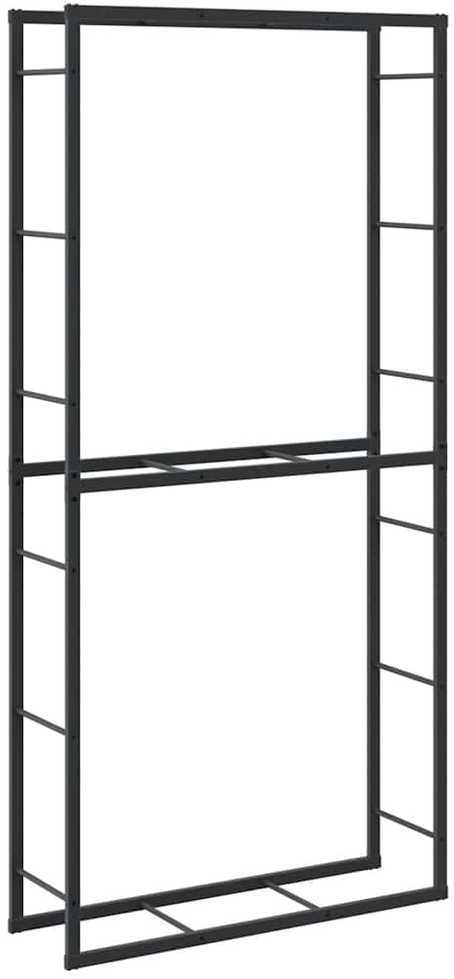 Malkų lentyna Juoda 100x30x209 cm Plienas