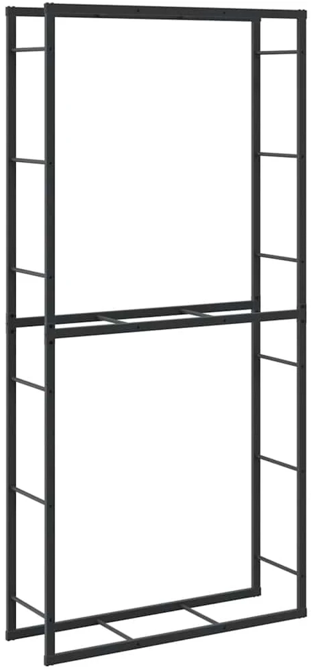 Malkų lentyna Juoda 100x30x209 cm Plienas