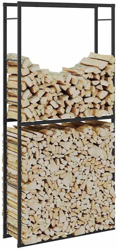 Malkų lentyna Juoda 100x30x209 cm Plienas