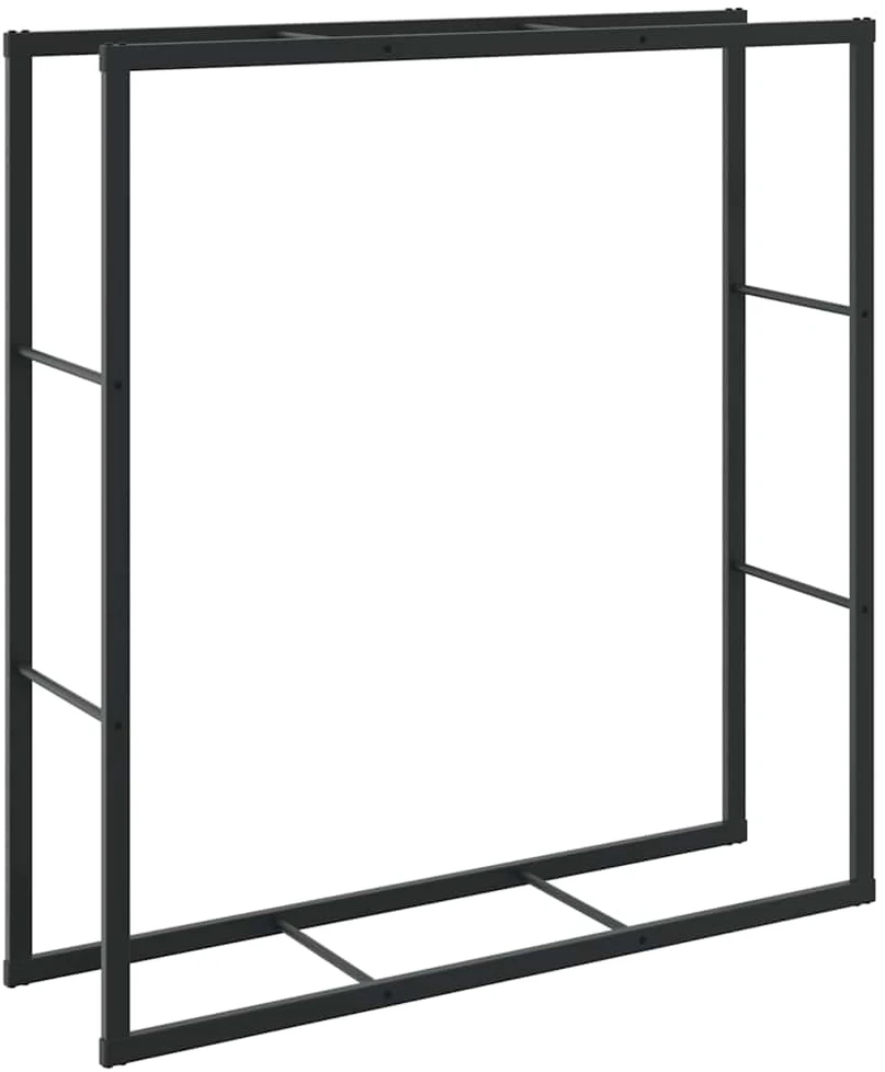 Malkų lentyna Juoda 110x30x116 cm Plienas
