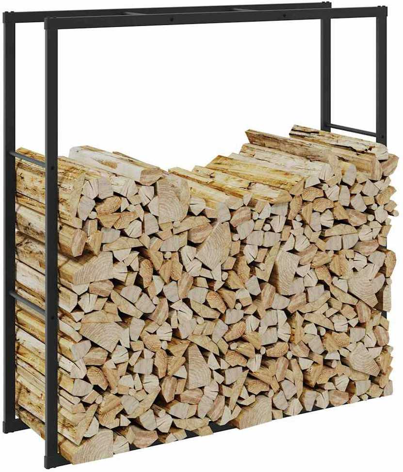 Malkų lentyna Juoda 110x30x116 cm Plienas
