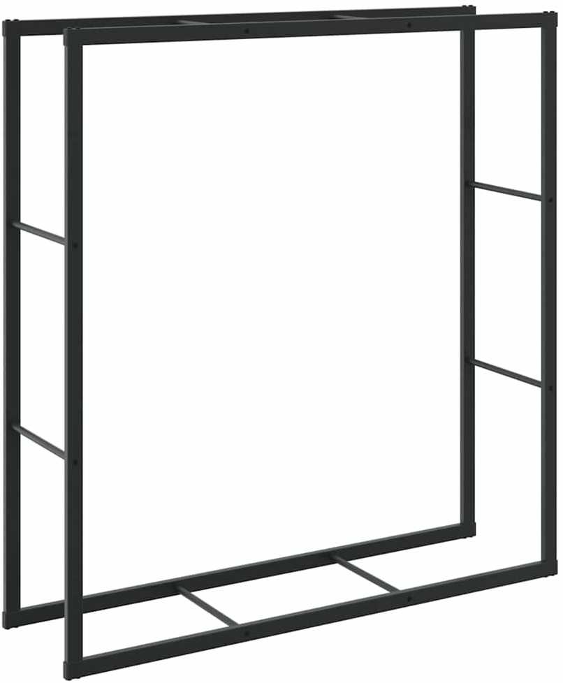 Malkų lentyna Juoda 110x30x116 cm Plienas