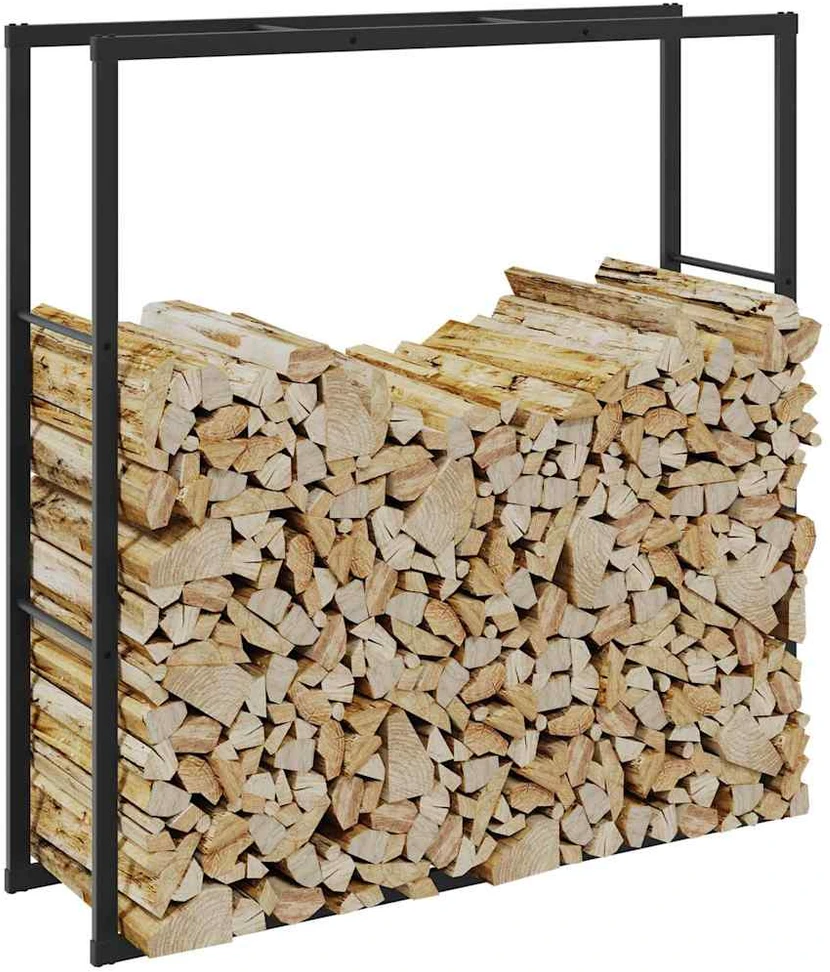 Malkų lentyna Juoda 110x30x116 cm Plienas